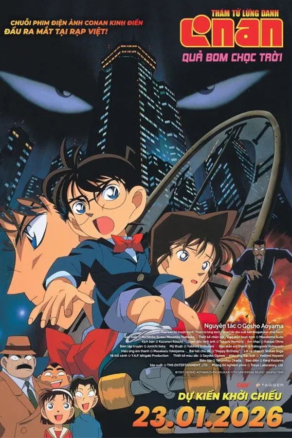 Poster phim Thám Tử Lừng Danh Conan: Quả Bom Chọc Trời trên PhimMoi